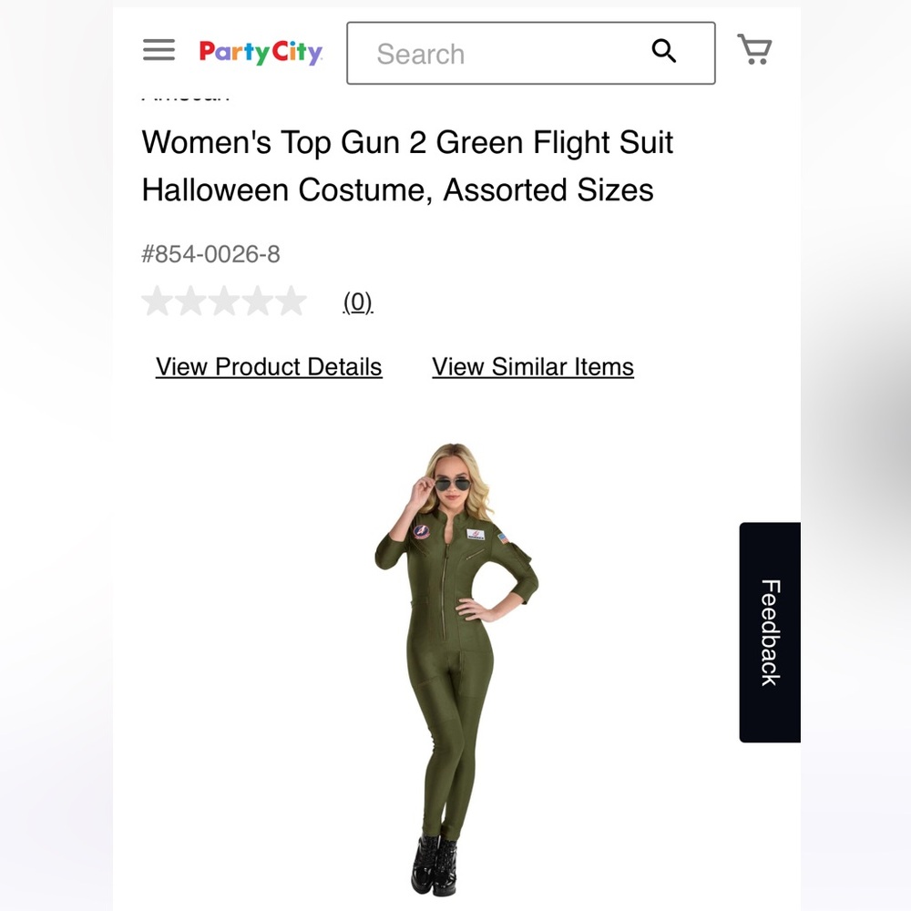 Women’s Top Gun Flight Suit Costume